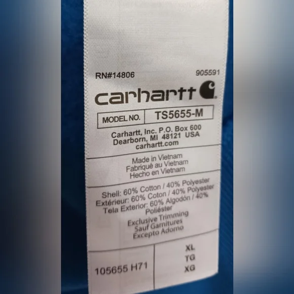 Carhartt Force Relaxed Fit Lightweight Full Zip Sweatshirt Size XL MSRP $64.99 - Picture 5 of 8